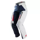 Pantaloni moto damă Furygan Killington albastru perlat/roșu