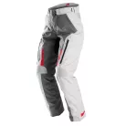 Pantaloni moto damă Furygan Killington gri/perlat/roșu