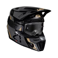 Cască cross Leatt Moto 8.5 V25 negru, cu ochelari