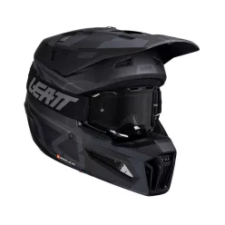 Cască cross Leatt Moto 3.5 V25 Stealth, cu ochelari