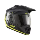 Cască adventure Leatt ADV 7.5 galben fluo, cu ochelari