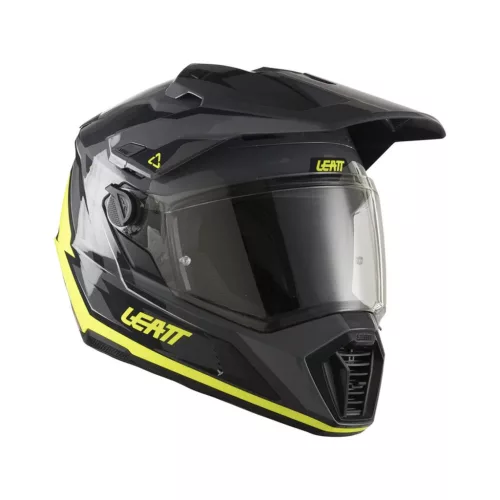 Cască adventure Leatt ADV 7.5 galben fluo, cu ochelari