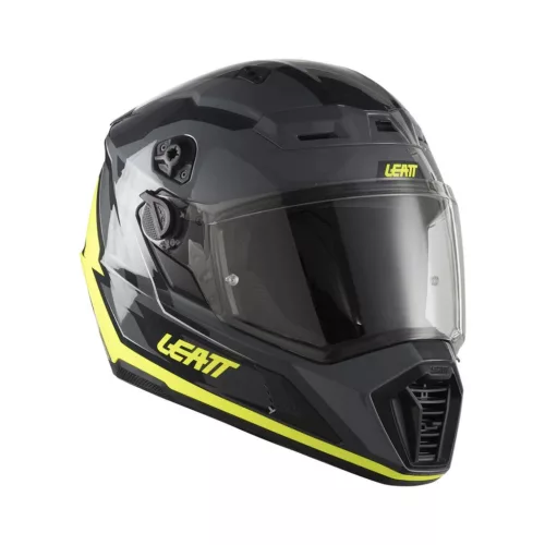 Cască adventure Leatt ADV 7.5 galben fluo, cu ochelari