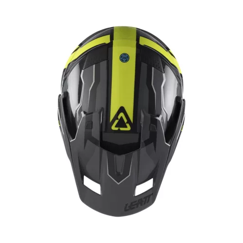 Cască adventure Leatt ADV 7.5 galben fluo, cu ochelari