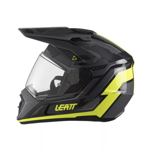 Cască adventure Leatt ADV 7.5 galben fluo, cu ochelari
