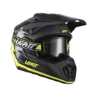 Cască adventure Leatt ADV 7.5 galben fluo, cu ochelari