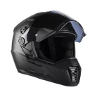 Cască adventure Leatt ADV 7.5 negru, cu ochelari