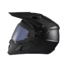 Cască adventure Leatt ADV 7.5 negru, cu ochelari