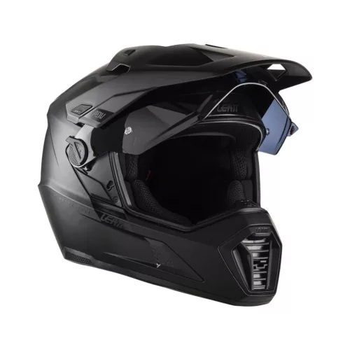 Cască adventure Leatt ADV 7.5 negru, cu ochelari