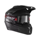Cască adventure Leatt ADV 7.5 negru, cu ochelari