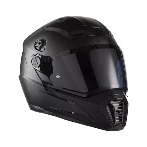 Cască adventure Leatt ADV 7.5 negru, cu ochelari