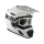Cască adventure Leatt ADV 7.5 alb, cu ochelari