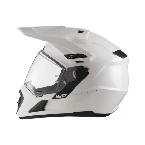 Cască adventure Leatt ADV 7.5 alb, cu ochelari