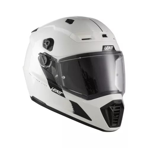 Cască adventure Leatt ADV 7.5 alb, cu ochelari