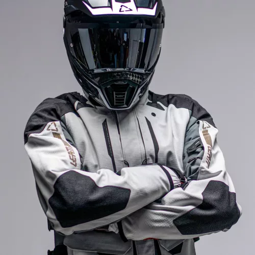 Geacă moto Leatt ADV DriTour 5.5 gri oțel