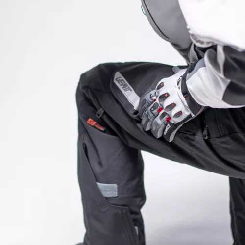Pantaloni moto Leatt ADV DriTour 5.5 Stealth negru/gri