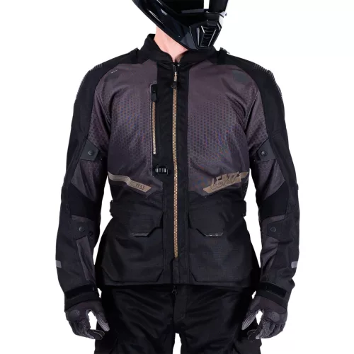 Geacă moto Leatt ADV FlowTour 5.5 Stealth negru/gri