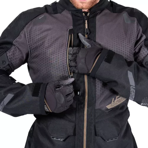 Geacă moto Leatt ADV FlowTour 5.5 Stealth negru/gri