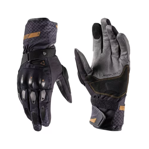 Mănuși moto Leatt ADV SubZero 5.5 Stealth negru/gri