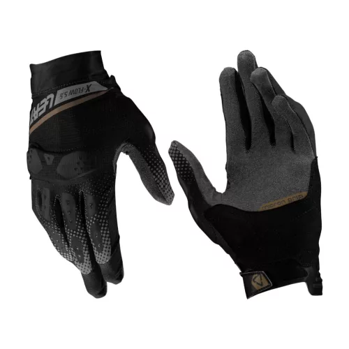 Mănuși moto Leatt ADV X-Flow 5.5 Short Stealth negru/gri
