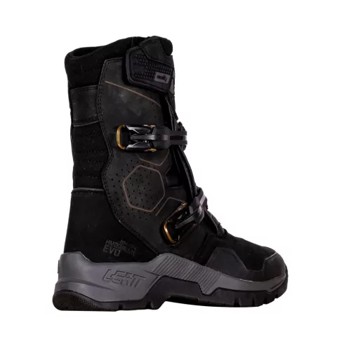 Cizme moto Leatt ADV HydraDri 7.5 Short Stealth negru/gri