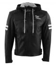 Geaca Rusty Stitches Jari Hooded V2 Black/White