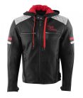 Geaca Rusty Stitches Jari Hooded V2 Black/Light Grey/Red