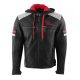 Geaca Rusty Stitches Jari Hooded V2 Black/Light Grey/Red