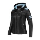 Geaca Rusty Stitches Joyce Hooded V2 Black-Baby Blue (36)