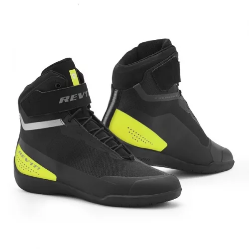 Ghete Moto Revit Mission negru/galben fluo