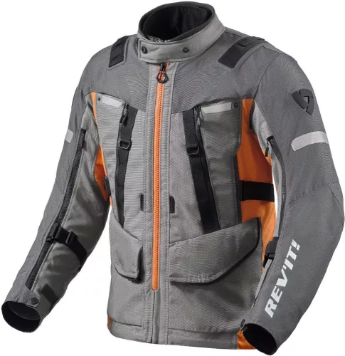 Geaca Moto Revit Sand 4 H2O argintiu/negru