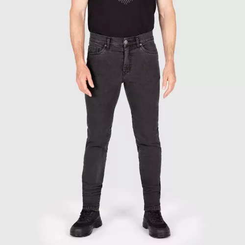 Blugi moto Knox Colton Slim gri închis
