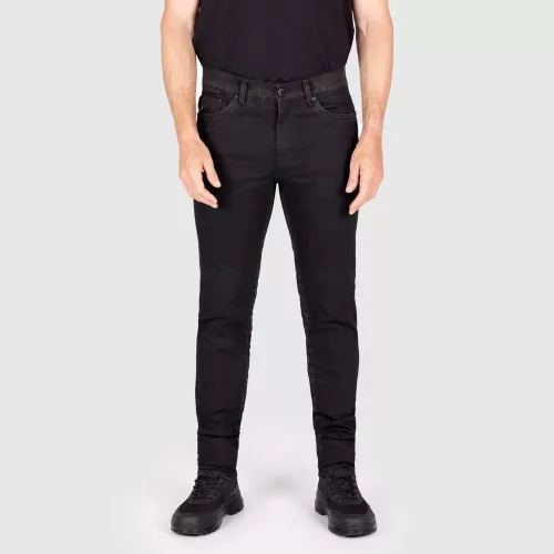 Blugi moto Knox Colton Slim negru-rugină