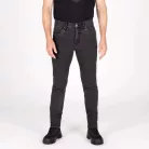 Blugi moto Knox Colton Slim gri închis (picior scurt)