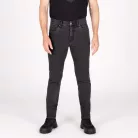 Blugi moto Knox Colton Slim gri închis (picior scurt)