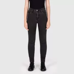 Blugi moto damă Knox Colton Skinny negru