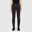 Blugi moto damă Knox Colton Skinny negru