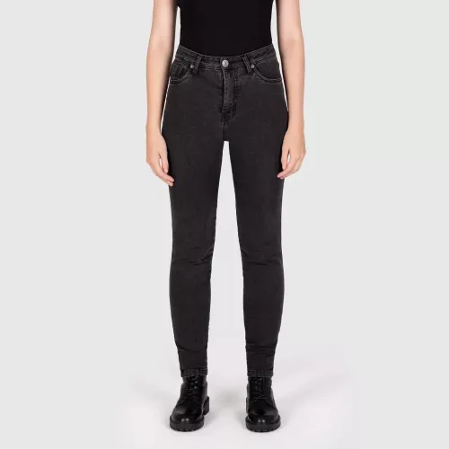 Blugi moto damă Knox Colton Skinny negru