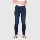 Blugi moto damă Knox Colton Skinny indigo spălat