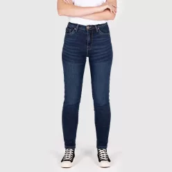 Blugi moto damă Knox Colton Skinny indigo spălat
