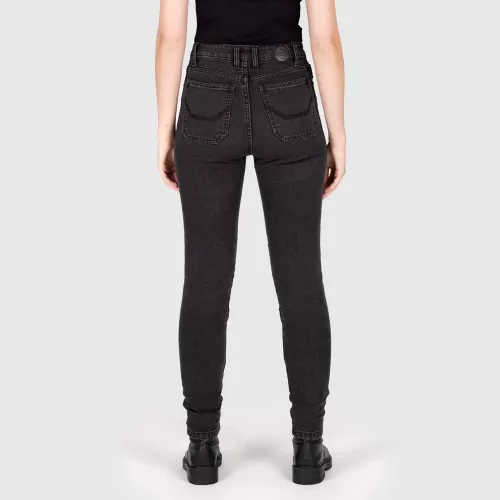 Blugi moto damă Knox Colton Skinny indigo spălat