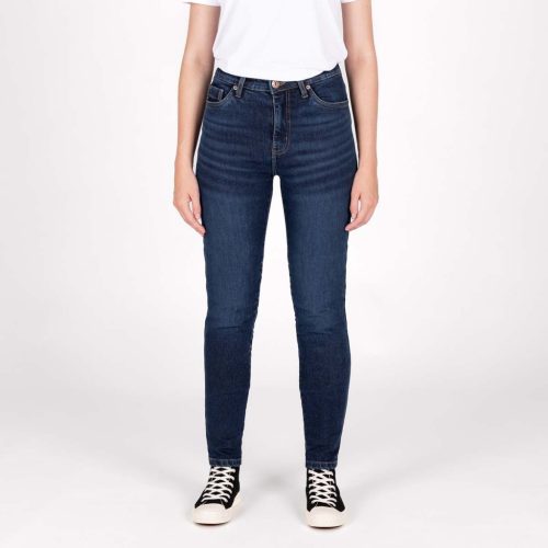 Blugi Knox Women's Colton Skinny SHORT Stone Wash Indigo