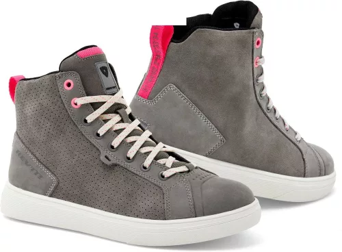 Ghete Moto Revit Arrow Ladies gri deschis/alb