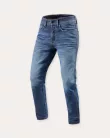 Blugi Moto Revit Reed SF albastru mediu