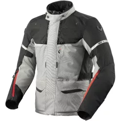 Geaca Moto Revit Outback 4 H2O argintiu/negru