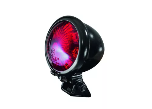 Stop LED Bihr Egg vintage negru, lentilă roșie, omologat 6FC99R091B