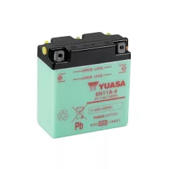   Baterie moto Yuasa 6N11A-4 convențională fără electrolit, 6V 11,6Ah