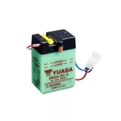   Baterie moto Yuasa 6N2A-2C-3 convențională fără electrolit, 6V 2,1Ah