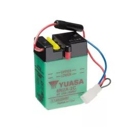   Baterie moto Yuasa 6N2A-2C convențională fără electrolit, 6V 2,1Ah