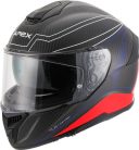 Casca Apex FC500 Carbon Assen alb/rosu/albastru mat